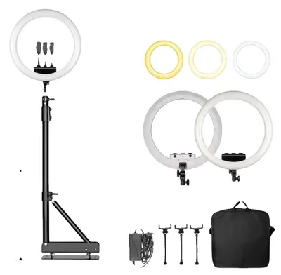 Obrázek produktu pro Kruhové světlo, nastavitelný jas, otočné o 360°, 170 cm, bílé