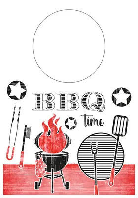 Produktbild von Lätzchen aus Vliesstoff BBQ, 42 x 60 cm, 100 Stück - Mank
