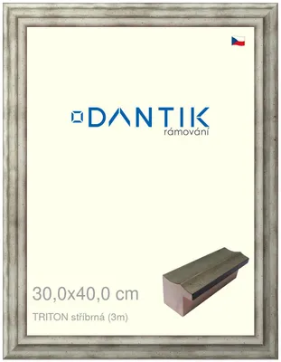 Obrázek produktu pro DANTIK rámeček 30x40 | TRITON stříbrná (Plexi Čiré)