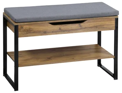 Obrázek produktu pro KESPER Botník s lavicí v industriálním stylu 70x30x48cm