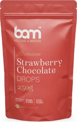 Produktbild von Drops aus Erdbeerschokolade, 250 g