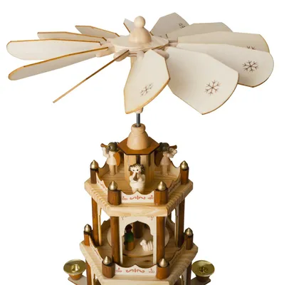 Produktbild von Weihnachtspyramide aus Holz BRUBAKER - Natur, Deko, Weihnachtsdeko
