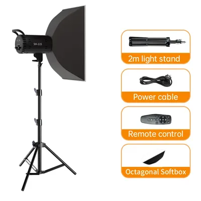 Obrázok produktu pre LED video svetlo, 115W softbox, diaľkové ovládanie, 115W Kit 1