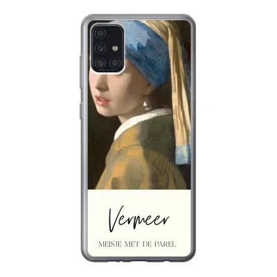 Produktbild von MuchoWow® Handyhülle Schutzhülle Hülle für Samsung Galaxy A52 5G Das Mädchen mit dem Perlenohrring - Vermeer Silikon Softcase Handy Hülle - Umschlag