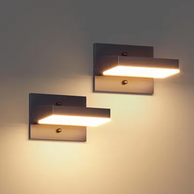 LED-Außenwandleuchte 24 W, 3000 K, 2er-Pack, anthrazit