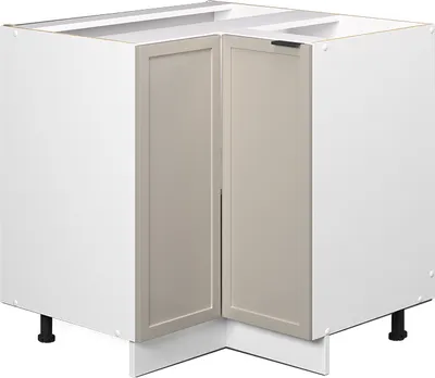 Zdjęcie produktu dla Szafka narożna Vicco Fame-Line GreyBeige 80.5 cm bez blatu roboczego, Model 50425