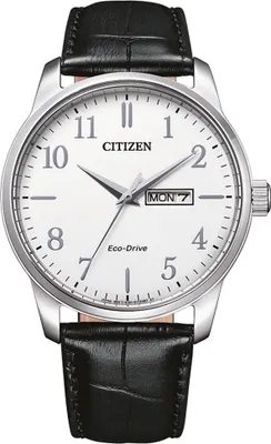 Obrázek produktu pro Citizen BM8550-14A Herren-Armbanduhr, Edelstahl-Gehäuse, Leder-Armband, Solarbetrieb