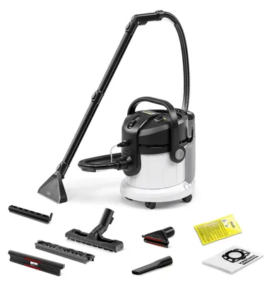 Produktbild von Kärcher Waschsauger SE 4, Weiß, 1000W, 4L Tanks, Tiefenreinigung