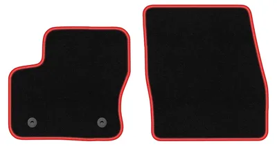Immagine prodotto di Tappetini in velluto Nero/Rosso per Ford Transit Connect 2013-2017 Set 2 pezzi