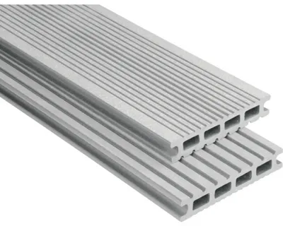 Produktbild von Konsta WPC Terrassendiele Futura grau gebürstet 3500 x 145 x 26 mm