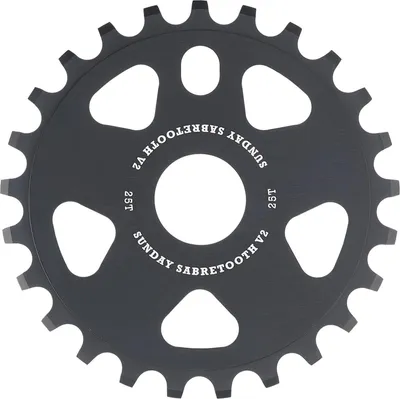 Image de Plateau Sunday Sabretooth V2 noir (28 dents)