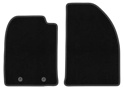 Produktbild von Velours-Fußmatten Vorne für Ford Fusion 2002-2005 (Schrägheck) – 2-tlg, Schwarz, passgenau – Wielganizator BASIC