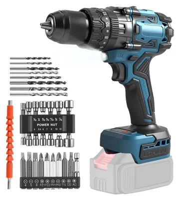 Bohrschrauber-Set 140 Nm, 2 Gänge, bürstenlos, 44-teilig