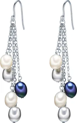 Produktbild von Valero Pearls Perlen-Ohrhänger Sterling Silber Süßwasser-Zuchtperle 60201338