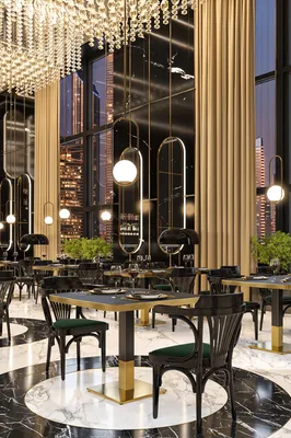 Produktbild von DUBAI | Gastro Tischplatte | B:T 70 x 70 cm | Schwarz Marmor | Bistro Restaurant Tischplatte
