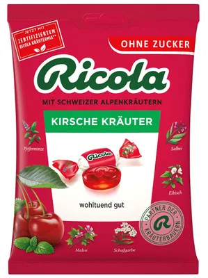 Immagine prodotto di Ricola o.Z.Beutel Caramella alle erbe alla ciliegia 75 g
