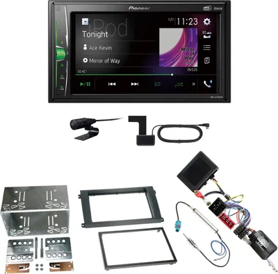 Produktbild von Pioneer DMH-A3300DAB USB Digitalradio Einbauset für Porsche Cayenne bis 2006