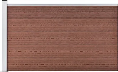 Obrázok produktu pre Záhradný plot, WPC 175x105 cm, hnedý