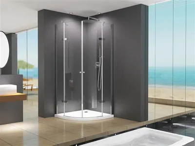 Produktbild von BuyLando Freja 90x90x195 cm Viertelkreis Duschkabine