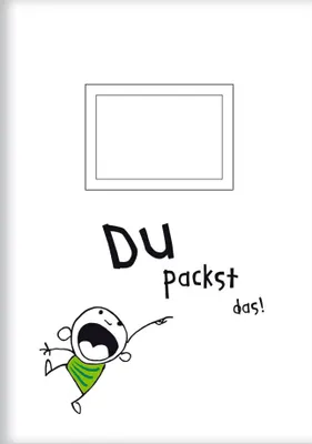 Produktbild von Rannenberg & Friends "Du packst das"Kladde - Feine Notizhefte DIN A 5 - unliniert