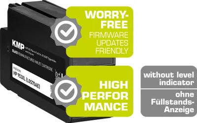 Produktbild von KMP Xvantage Tintenpatrone passend für HP 953XL Black L0S70AE