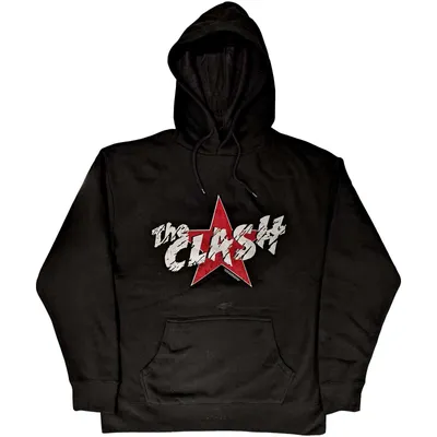 Produktbild von The Clash Uni Pullover Hoodie: Star Logo, Medium, Black