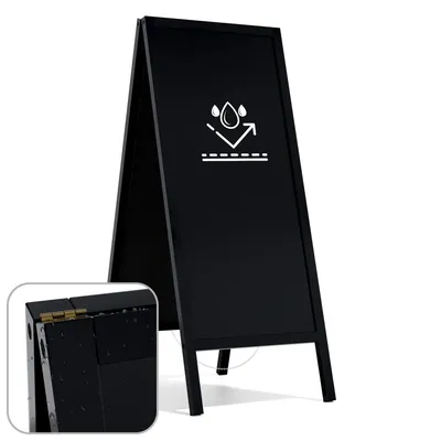 Zdjęcie produktu dla Potykacz stojak reklamowy kredowy WODOODPORNY 150x61 cm CZARNA RAMA