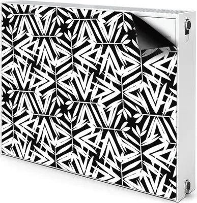 Produktbild von Magnet Verkleidung Abdeckung Heizkörperabdeckung Heizkörperabdeckung 90x60 cm  - Schwarzweiss, Muster