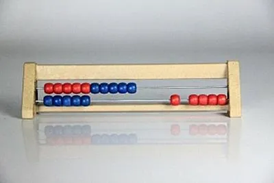 Produktbild von WISSNER 80200.5 80201 aktiv lernen - 20 er Rechenrahmen rot/blau - RE-Wood®