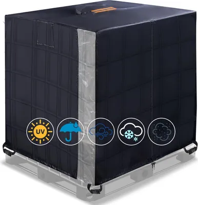 Obrázek produktu pro Kryt IBC Tote - Ochranný kryt na nádrž na vodu - 275 galonů - 420D Oxford