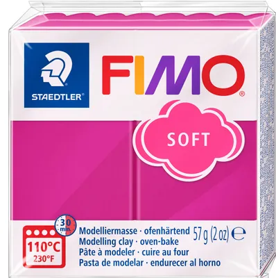 Produktbild von FIMO, Modelliermasse, Knete himbeere soft normal