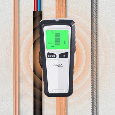 Produktbild von 5-in-1 Wandscanner & Ortungsgerät – Präzises Suchgerät für Metall, Holz & Stromleitungen, mit beleuchtetem Display & akustischem Warnsignal