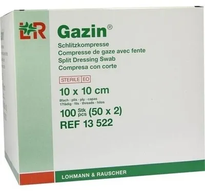 Produktbild von GAZIN Schlitzkompressen 10x10 cm steril 8fach
