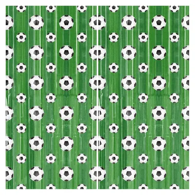Fußball Folienvorhänge, 2 Stück, Party Deko Banner
