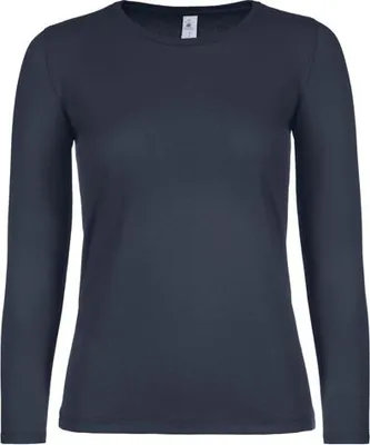 Obrázok produktu pre Dámske tričko, dlhé rukávy - B&C #E150 LSL/W - navy - veľkosť XL