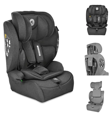 Produktbild von Lorelli Kindersitz i-Size Adventure (76-150 cm) Kopfstütze verstellbar bis 36 kg schwarz