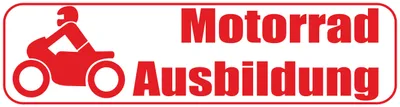 Produktbild von INDIGOS UG - Magnetschild "Motorradausbildung" 30 x 8 cm - Magnetfolie für Auto / LKW / Truck / Baustelle / Firma