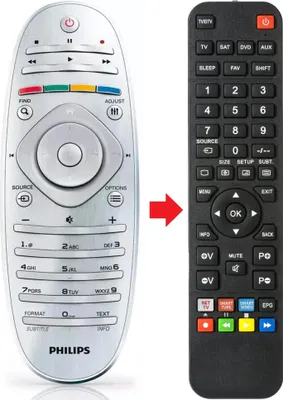 Produktbild von Fernbedienung passend für PHILIPS 37PFL9606H-12 | 37PFL9606H12