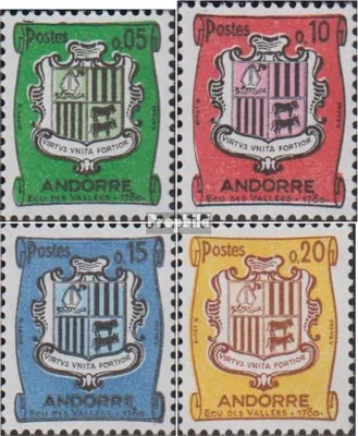 Produktbild von Briefmarken Andorra - Französische Post 1961 Mi 164-167 (kompl.Ausg.) postfrisch Freimarken
