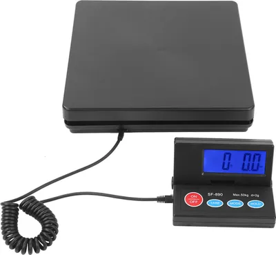 Obrázek produktu pro poštovní váha na balíky 50 kg/2 g, inteligentní přepravní váha, přenosný měřicí přístroj se síťovým adaptérem, zástrčka 100-240 V EU
