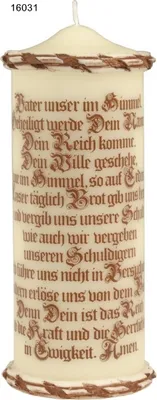 Produktbild von Gedenkkerze, Trauerkerze 22 x 10 cm, Nr. 27