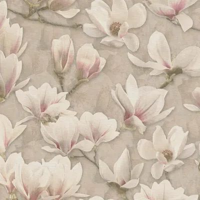 Produktbild von Profhome 396101-GU Blumen Tapete Floral matt braun rosa weiß 5,33 m2
