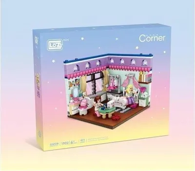 Produktbild von Mini Klemmbaustein-Set Schlafzimmer Ecke 1902, 471 Teile