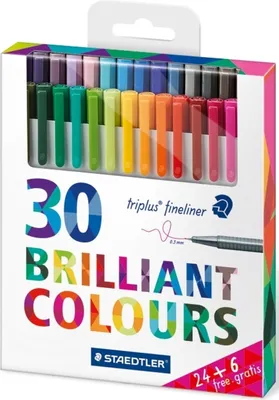 Produktbild von Feinschreiber triplus fineliner 0,3mm Etui mit 30 Stiften Packung mit 10 Stück