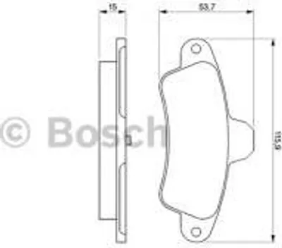 Produktbild von Bosch Bremsbelagsatz, Scheibenbremse  0 986 424 277