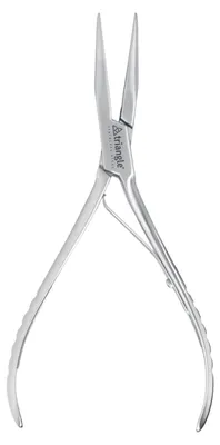 Fischgrätenzange aus Edelstahl, 16,5 cm, silber