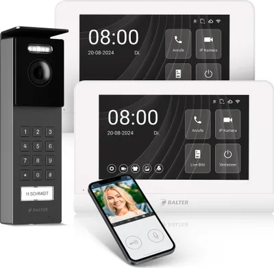 Produktbild von Balter Entri Set S Video Türsprechanlage 2 Monitore