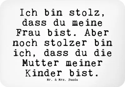 Produktbild von Mr. & Mrs. Panda magnet Ich bin stolz, dass... - Weiß - Geschenk, Geburt, Freundin, Ehefrau Spruch, Partner, haftmagnet, büromagnet, Kühlschrankmagnet, Tochter, Sprüche