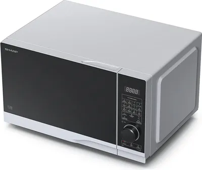 Produktbild von SHARP YC-PC254AE-S 4-in-1 Mikrowelle (25 L, 900 W MW, 1200 W Grill, 2050 W Heißluft, 10 Leistungsstufen), (14 Automatikprogramme, Silber