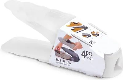 Zdjęcie produktu dla nabbi Plastikowy stojak na buty 38-45 (4 szt.) IOBM4 SET - przezroczysty